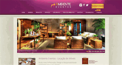 Desktop Screenshot of ambienteeventos.com.br